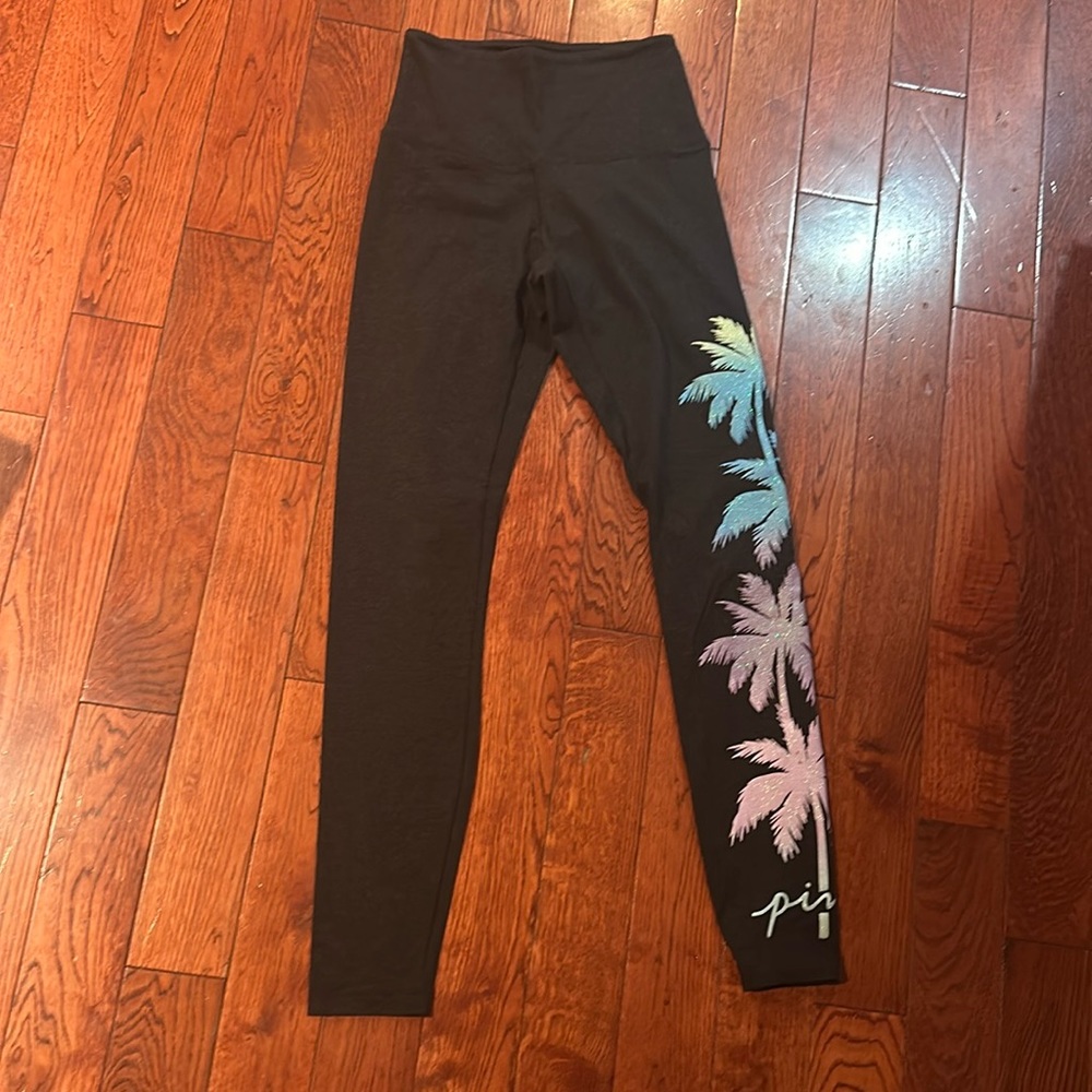 PINK Gray leggings